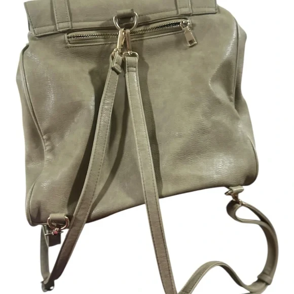 MMS Design Studio  Faux Leather Backpack Purse Convertible Top Handle Work Bag. - Picture 3 of 6